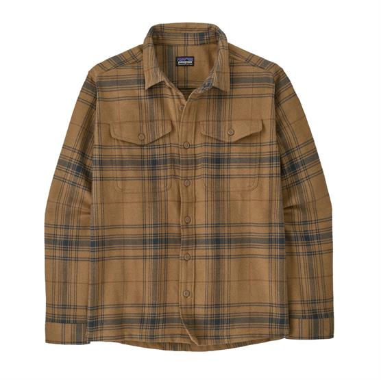 Patagonia Mens Fjord Flannel Shirt, Dissolve / Slab Khaki