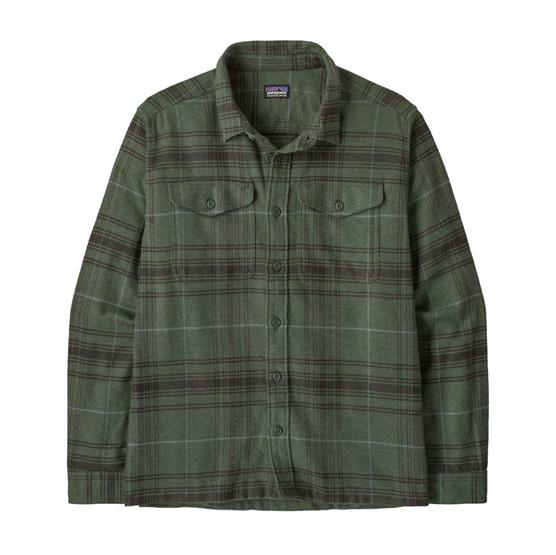 Patagonia Mens Fjord Flannel Shirt, Dissolve / Treeline Green