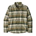 Patagonia Mens L/S LW Fjord Flannel Shirt, Rocky / Old Growth Green