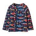 Patagonia Baby Micro D Crew i farven Salmon Energy / New Navy