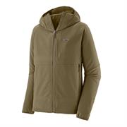 Patagonia Mens R1 TechFace Fitz Roy Trout Hoody i farven Dark Ash