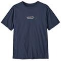 Fair Trade certificeret Patagonia t-shirt i farven New Navy / Kaleido