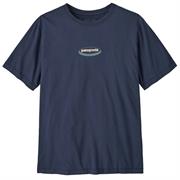 Fair Trade certificeret Patagonia t-shirt i farven New Navy / Kaleido