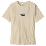 Patagonia t-shirt med '95 ovalt logo i farven Undyed Natural 