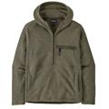 Patagonia fleecetrøje med halfzip lynlås i farven River Rock Green