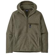 Patagonia fleecetrøje med halfzip lynlås i farven River Rock Green
