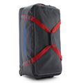 Patagonia Black Hole Wheeled Duffel 100L i farven Smolder Blue / Amanita Red