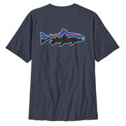 Fitz Roy Trout printet er på ryggen af T-shirten