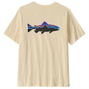 Fair Trade certificeret Patagonia t-shirt med Fitz Roy Trout print
