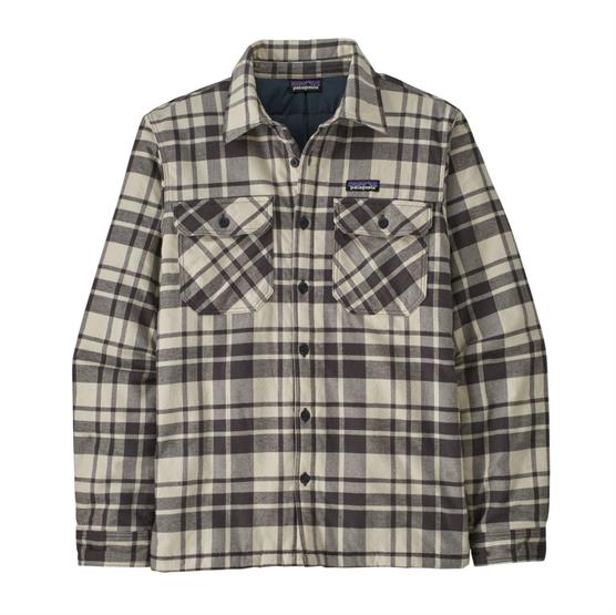 Se Patagonia Mens Ins. Cotton MW Fjord Flannel Shirt,Ice Caps / Smolder Blue hos Pro Outdoor