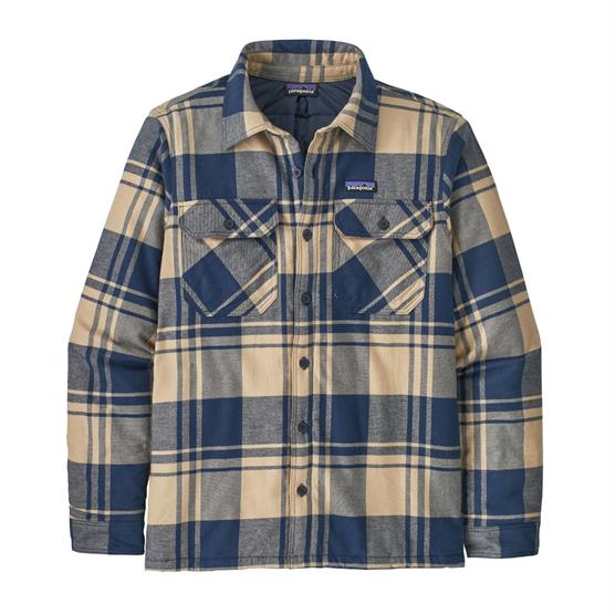 Se Patagonia Mens Ins. Cotton MW Fjord Flannel Shirt, Live Oak / Oar Tan hos Pro Outdoor