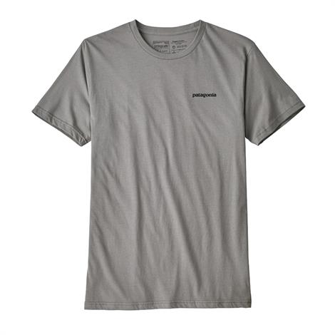 8: Patagonia Mens P-6 Logo Organic T-Shirt, Feather Grey