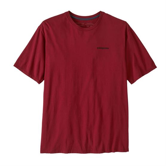 Patagonia Mens P-6 Mission Organic T-Shirt, Wax Red