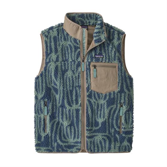 Patagonia Mens Classic Retro-X Vest, Manglares / Freshwater Blue