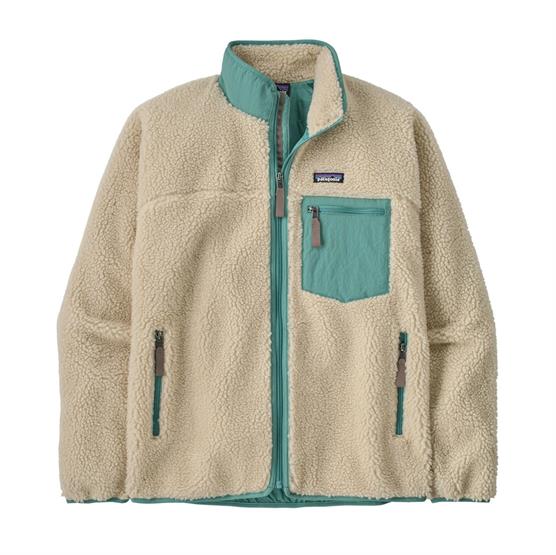 Patagonia Mens Classic Retro-X Jacket, Dark Natural / Botany Green
