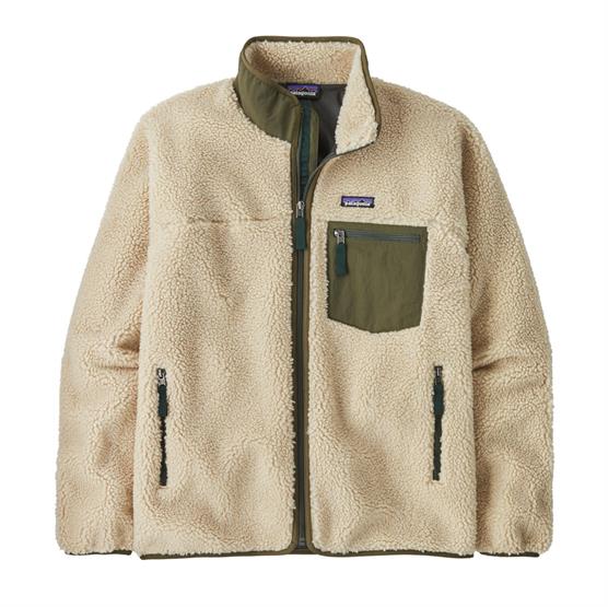 Patagonia Mens Classic Retro X Jacket Dark Natural / Basin Green