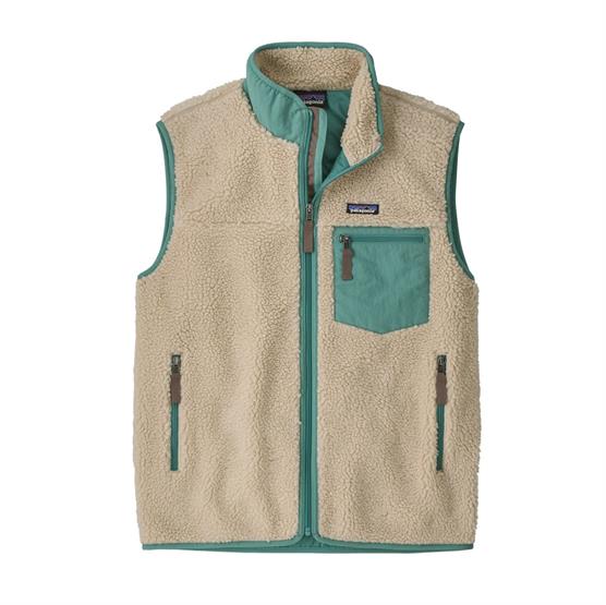 Patagonia Mens Classic Retro-X Vest, Dark Natural / Botany Green