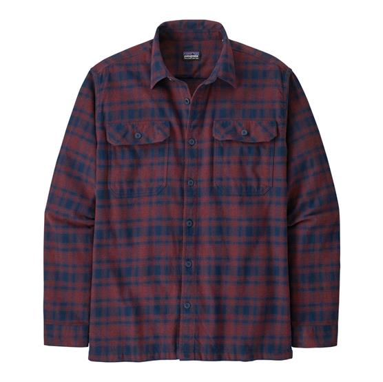 Patagonia Mens MW Fjord FlannelShirt i farven Connected / Sequoia.