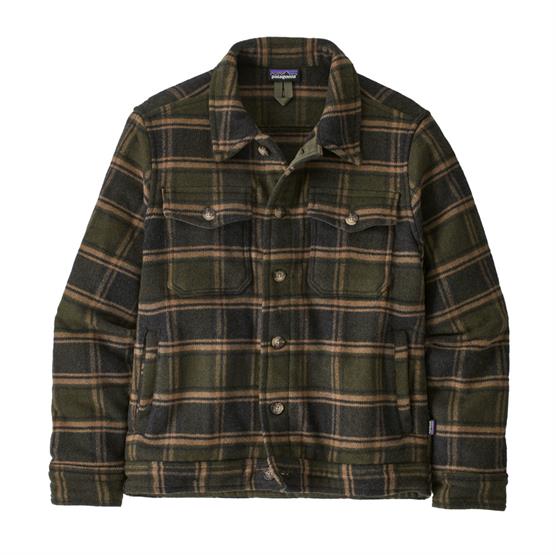 #3 - Patagonia Mens Melton Wool Trucker Jacket, Hope / Basin Green