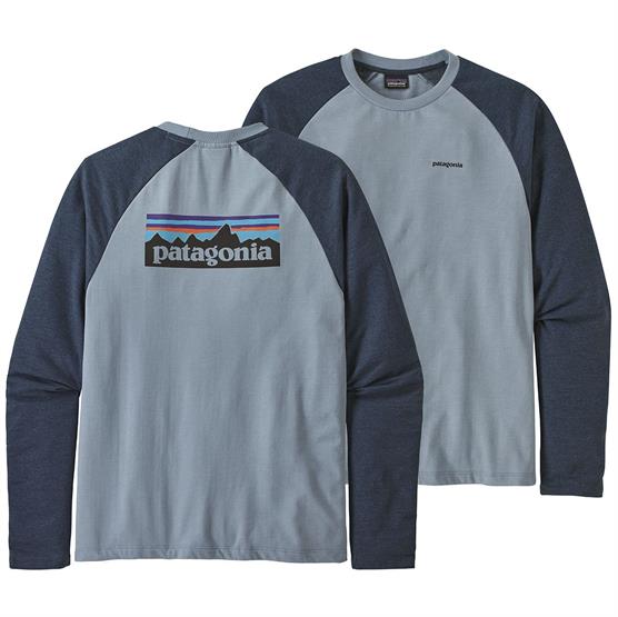 Patagonia Mens P-6 Logo LW Crew Sweatshirt, Berlin Blue