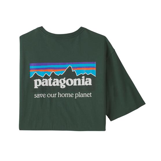 Patagonia Mens P-6 Mission Organic T-Shirt, Pinyon Green