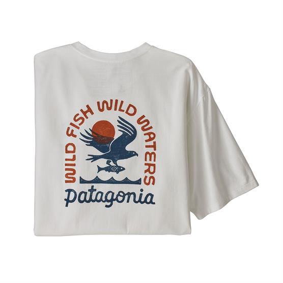 Patagonia Mens Original Angler Organic T-Shirt, White