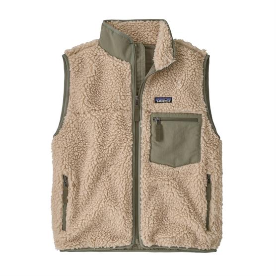 Patagonia Womens Classic Retro-X Vest, Dark Natural / River Rock Green