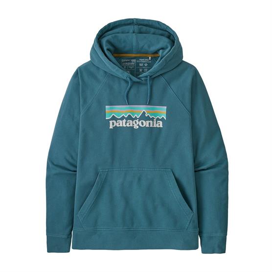 14: Patagonia Womens Pastel P-6 Logo Organic Hoody, Abalone Blue