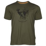 Pinewood Roe Deer T-Shirt Mens, Olive
