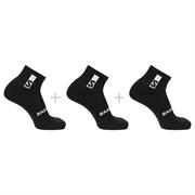 Salomon Everyday Ankle 3-Pack i farven Black / Black