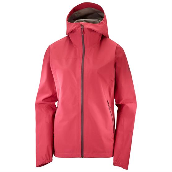Se Salomon Outline GTX 2.5L Jacket Womens, Earth Red hos Pro Outdoor
