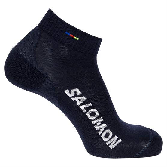 9: Salomon Sunday Smart Ankle Sock, Dark Sapphire / White