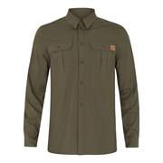 Seeland Selous L/S Cargo Shirt til mænd i farven Grape Leaf