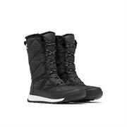 Sorel Whitney II Plus Tall Lace WP Womens i farven Black / Sea Salt