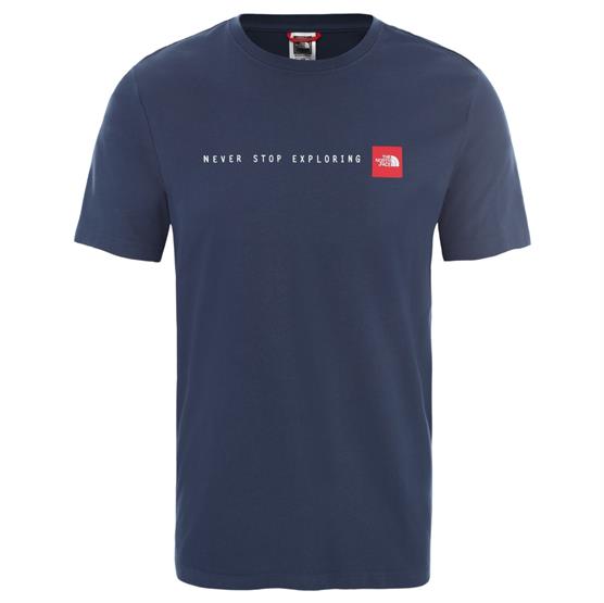 The North Face Mens Never Stop Exploring Tee, Blue Wing Teal