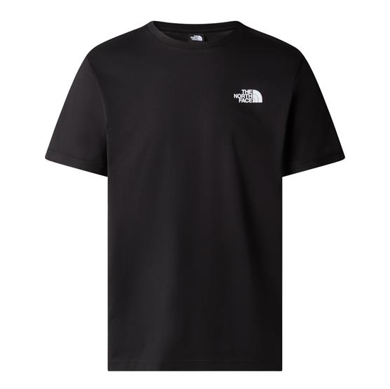 The North Face Mens S/S Red Box Tee, Black