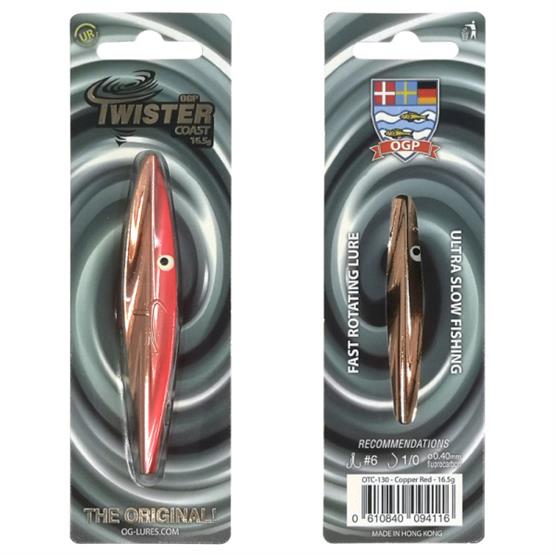 Se Ogp Twister Coast 16,5gr Copper Red - Gennemløber hos Pro Outdoor